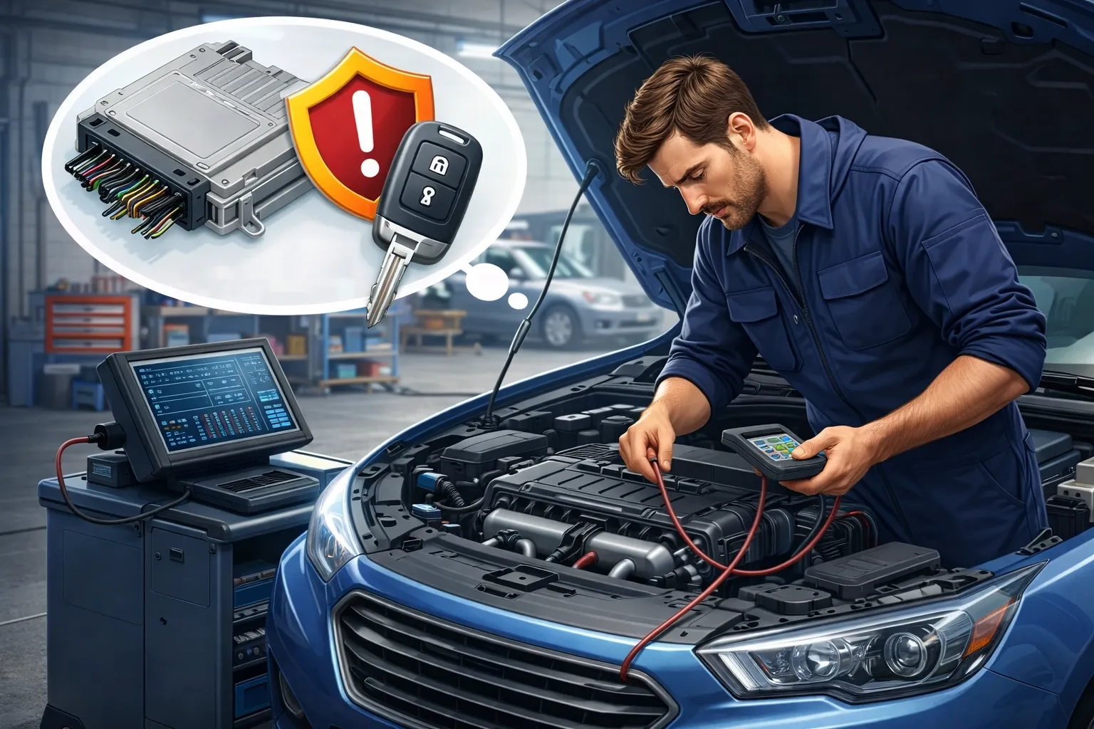 Steuergeräte-Service bei verlorenem Autoschlüssel